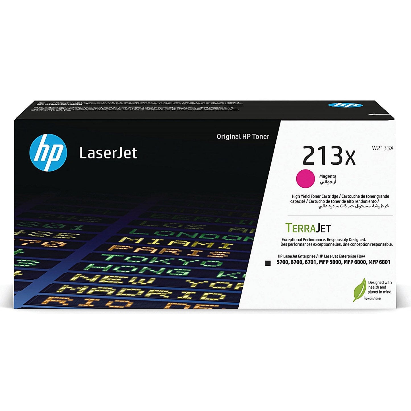 HP 213X Original LaserJet Toner Cartridge High Yield Magenta W2133X