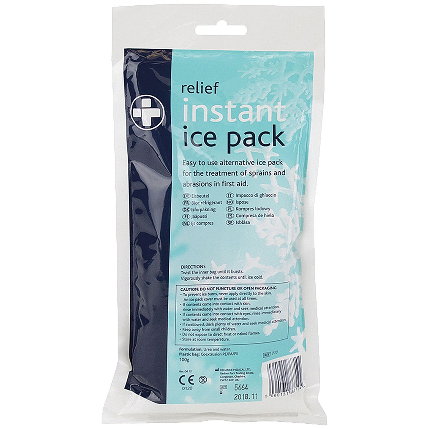 Reliance Medical Relief Instant Ice Pack, 300 x 130mm, Pack of 10
