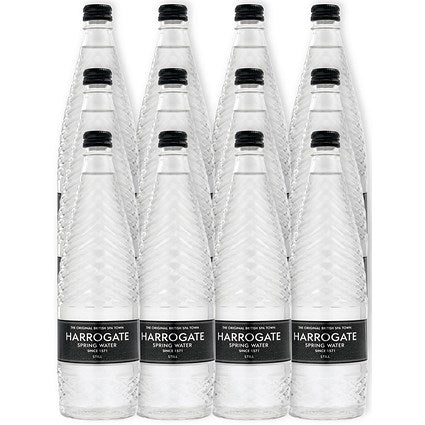Harrogate Still Water, Glass Bottles, 750ml, Pack of 12
