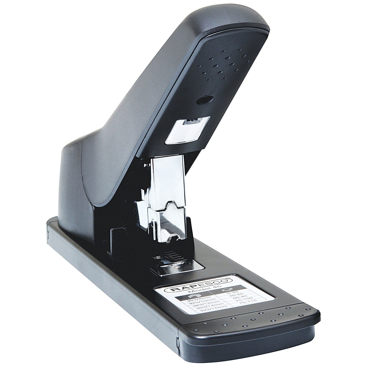 Rapesco 45 Full Strip Stapler, Capacity 115 Sheets, Black