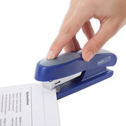Rapesco R7 Stingray Half Strip Stapler, Capacity 20 Sheets, Blue