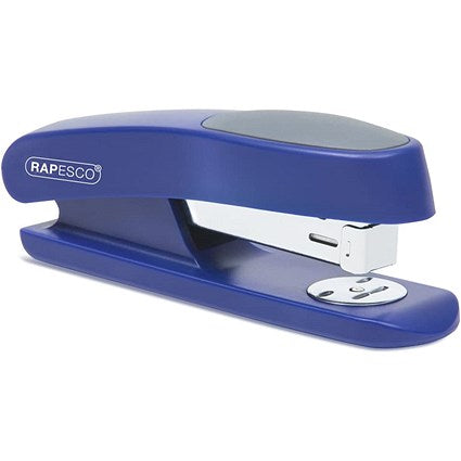 Rapesco R7 Stingray Half Strip Stapler, Capacity 20 Sheets, Blue