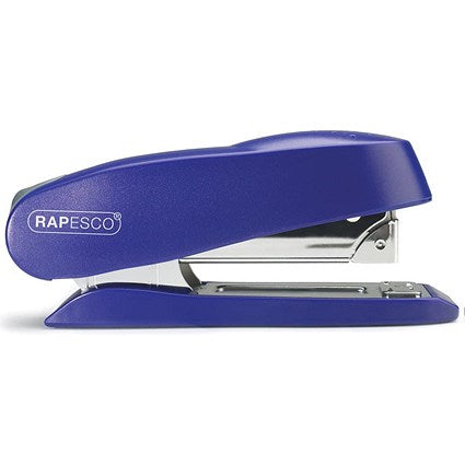 Rapesco Luna Half Strip Stapler, Capacity 50 Sheets, Blue