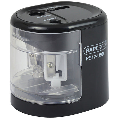 Rapesco USB Electric Pencil Sharpener Black