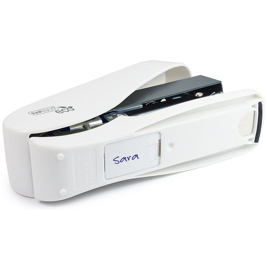 Rapesco ECO Luna Half Strip Stapler, Capacity 50 Sheets, White