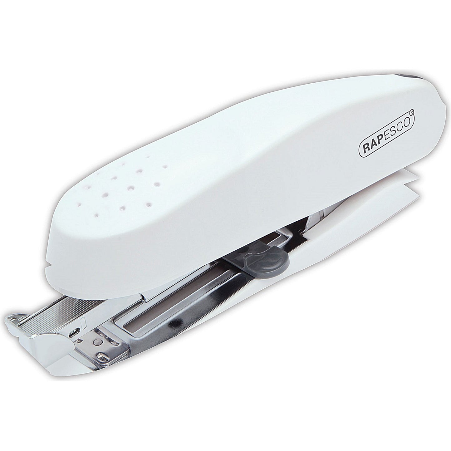 Rapesco ECO Spinna Half Strip Stapler, Capacity 50 Sheets, White