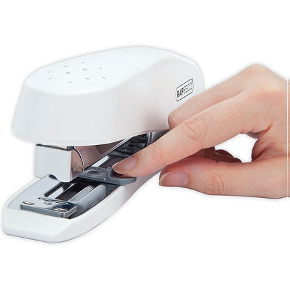 Rapesco ECO Spinna Half Strip Stapler, Capacity 50 Sheets, White