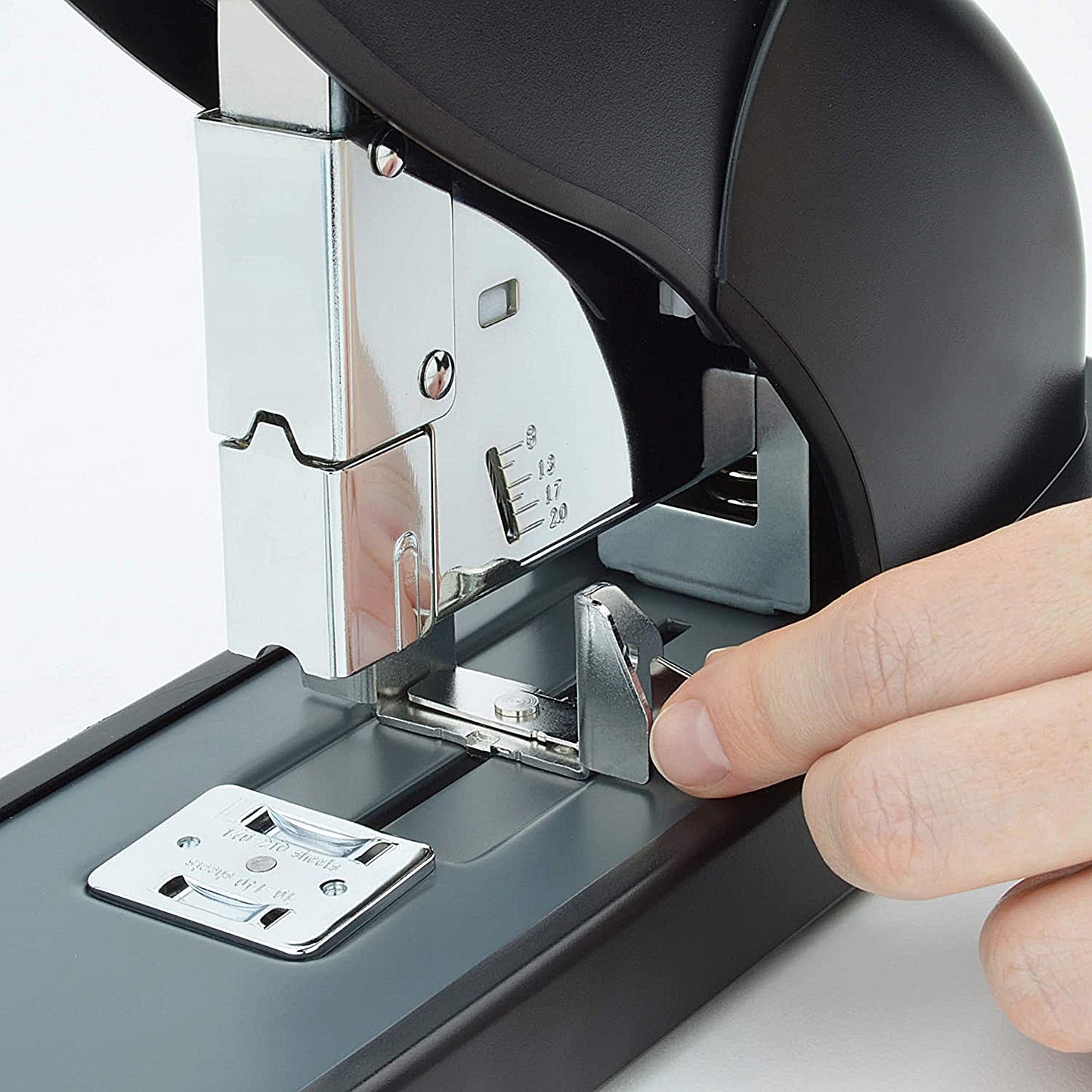 Rapesco ECO HD-210 Full Strip Stapler, Capacity 210 Sheets, Black