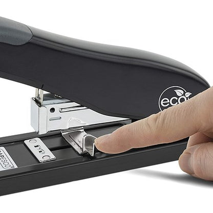 Rapesco ECO HD-100 Half Strip Stapler, Capacity 100 Sheets, Black