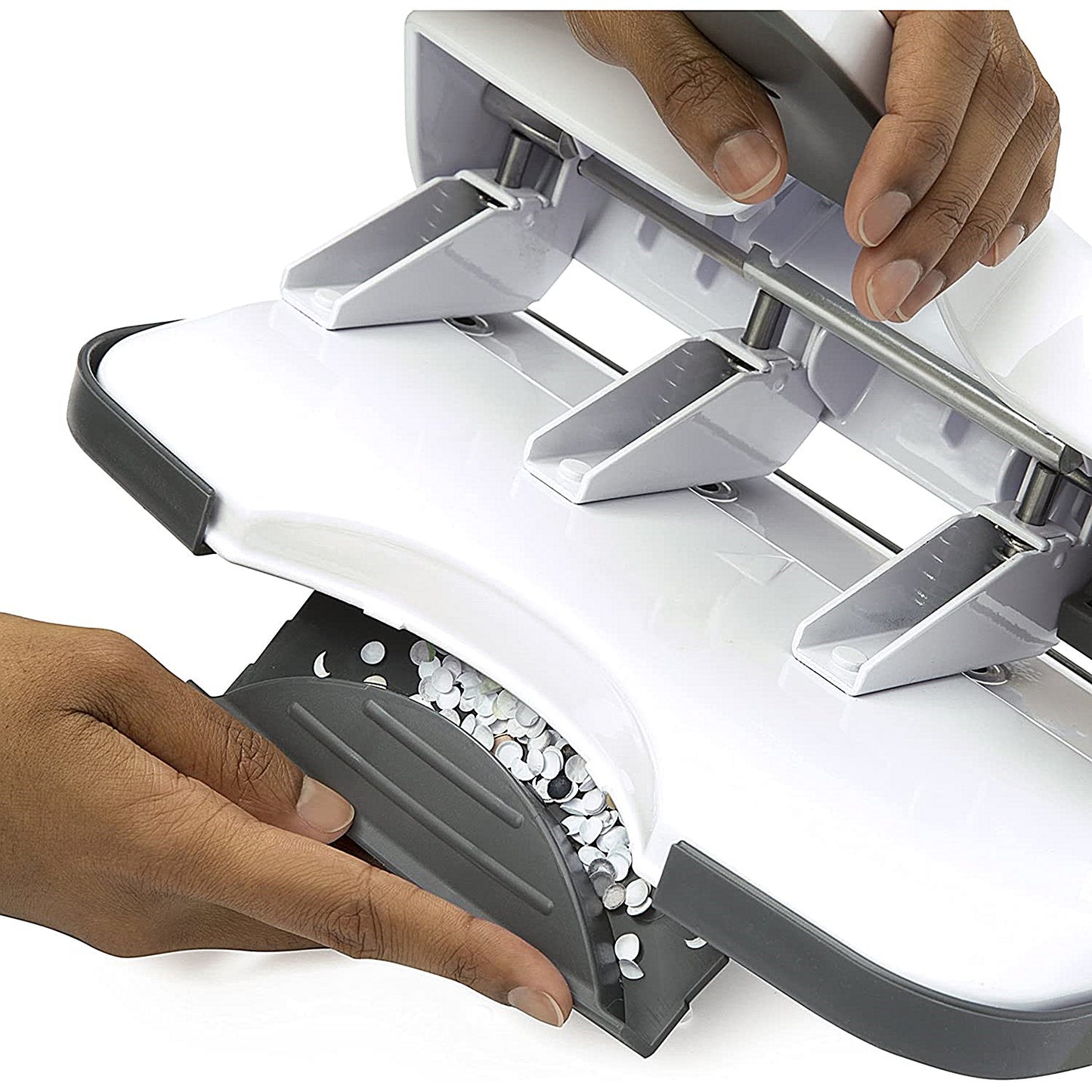 Rapesco ALU 40 4 Hole Punch, Capacity 40 Sheets, White