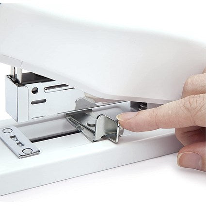 Rapesco ECO HD-100 Half Strip Stapler, Capacity 100 Sheets, White