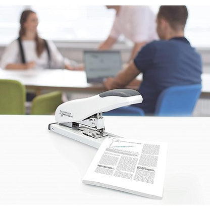 Rapesco ECO HD-100 Half Strip Stapler, Capacity 100 Sheets, White