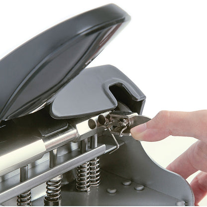 Rapesco 95 Adjustable 2, 3 and 4 Hole Punch, Capacity 32 Sheets, Silver and Black