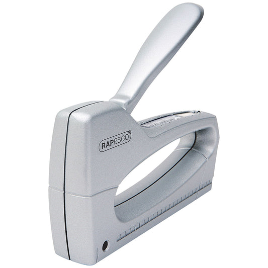 Rapesco T8-Alu Heavy Duty Tacker, With Staple Starter Pack, Silver