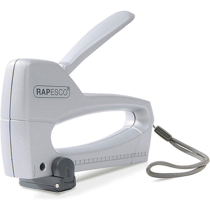 Rapesco T8-Alu Heavy Duty Tacker, With Staple Starter Pack, Silver