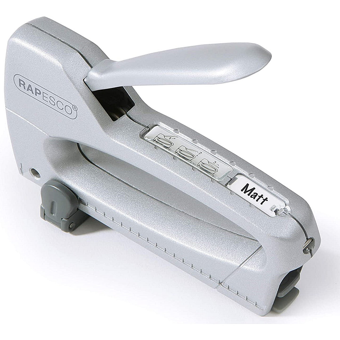 Rapesco T8-Alu Heavy Duty Tacker, With Staple Starter Pack, Silver