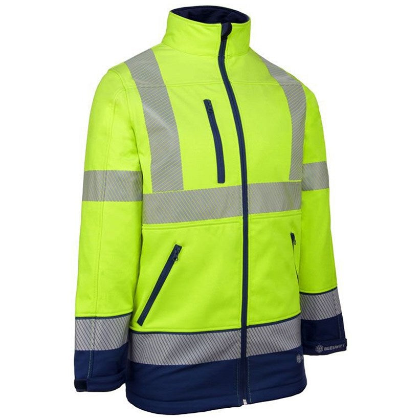 Beeswift Deltic Two Tone Softshell Jacket, Saturn Yellow/Royal Blue, XL Easy2Order : HVTT040SYRXL