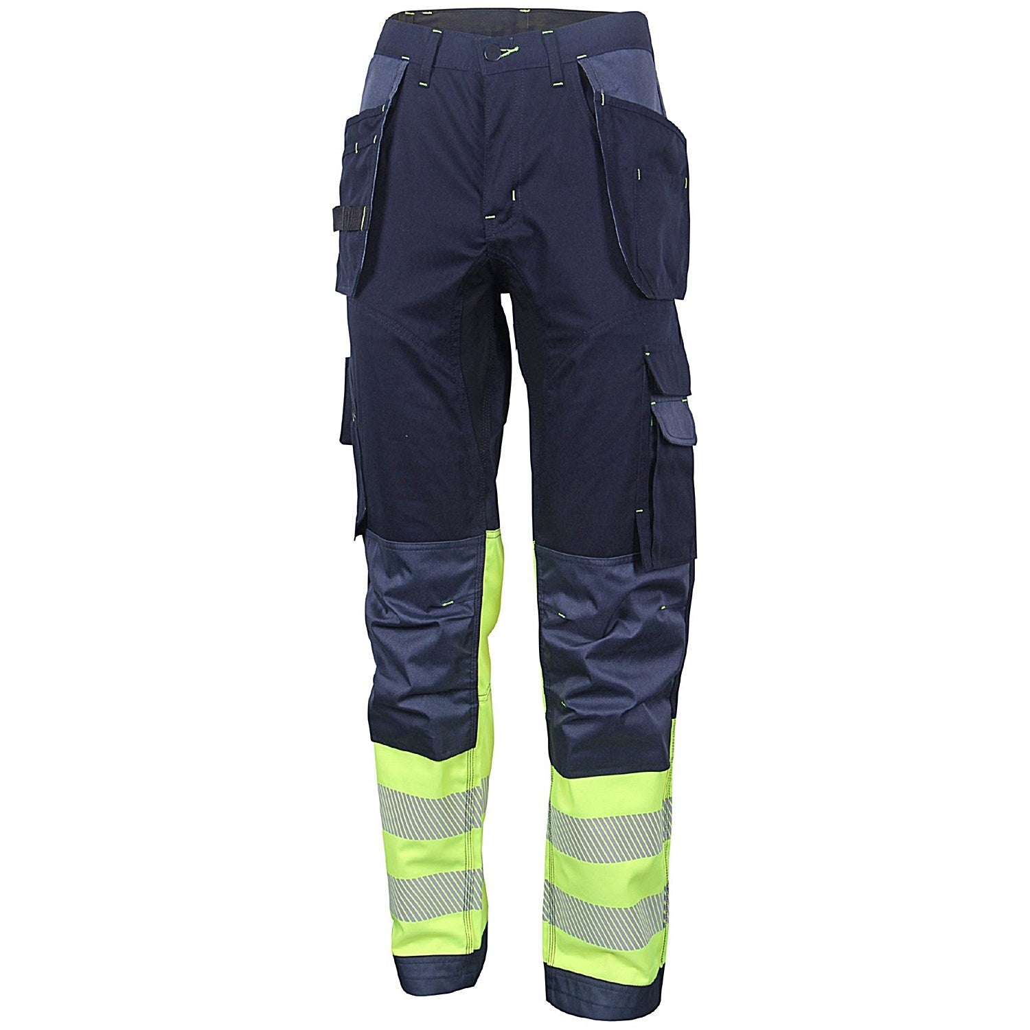 Beeswift High Visibility Two Tone Trousers, Saturn Yellow & Navy Blue, 28S Easy2Order : HVTT080SYN28S