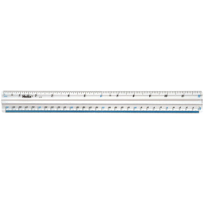 Helix Shatter Resistant Fingergrip Ruler 30cm (Pack of 10)
