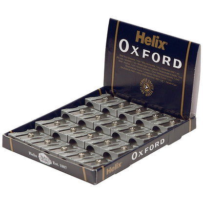Oxford 1 Hole Metal Sharpener, Pack of 20
