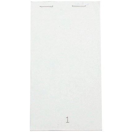 Prestige Carbonless Perforated Duplicate Pad, Numbered 1-50, 76x140mm, Pack of 50