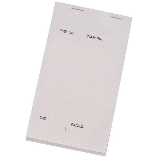 Prestige Carbonless Triplicate Service Pad, Numbered 1-50, 165x95mm, Pack of 50