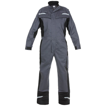 Hydrowear Mayen Multi Venture Flame Retardant Anti-Static Coverall, Grey & Black, 36 Inch Chest