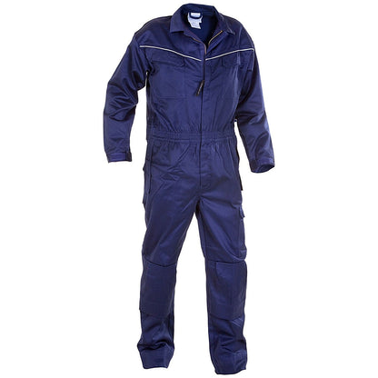 Hydrowear Maastricht Multi Cotton Flame Retardant Anti-Static Coverall, Navy Blue, 40 Inch Chest
