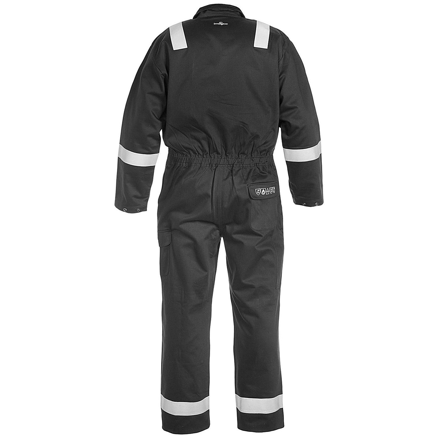 Hydrowear Mierlo Multi Cvc Flame Retardant Anti-Static Coverall, Black, 40 Inch Chest Easy2Order : HYD043500BL40