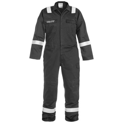 Hydrowear Mierlo Multi Cvc Flame Retardant Anti-Static Coverall, Black, 48 Inch Chest