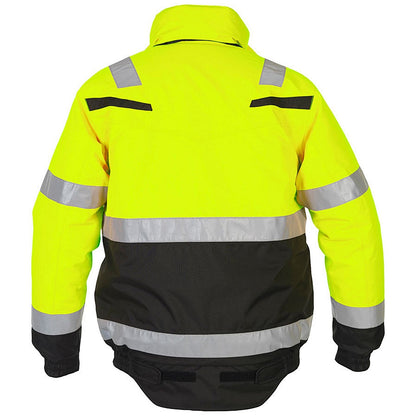Hydrowear Morpeth Multi Cvc Waterproof High Visibility Fixed Lining Pilot Jacket, Saturn Yellow & Black, 2XL Easy2Order : HYD043730SYBLXXL