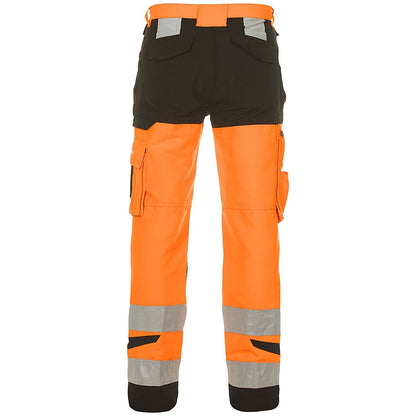 Hydrowear Hertford High Visibility Two Tone Trousers, Orange & Black, 40 Easy2Order : HYD044474ORBL40