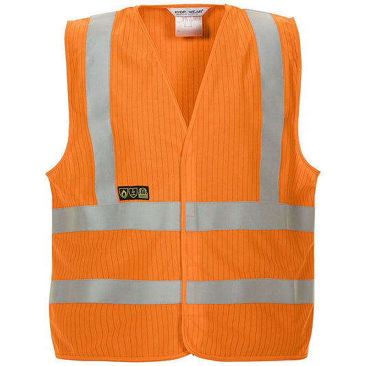 Hydrowear Mably High Visibility Flame Retardant Anti-Static Waistcoat, Orange, 2XL/3XL