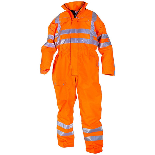 Hydrowear Uelsen Simply No Sweat High Visibility Waterproof Winter Coveralls, Orange, Large Easy2Order : HYD072240ORL