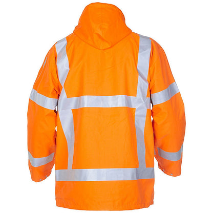 Hydrowear Uithoorn Simply No Sweat High Visibility Waterproof Parka, Orange 3XL Easy2Order : HYD072360OR3XL