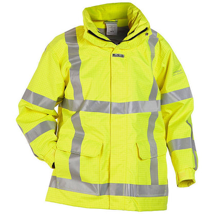 Hydrowear Markelo Flame Retardant Anti-Static Waterproof Parka, Saturn Yellow, Large