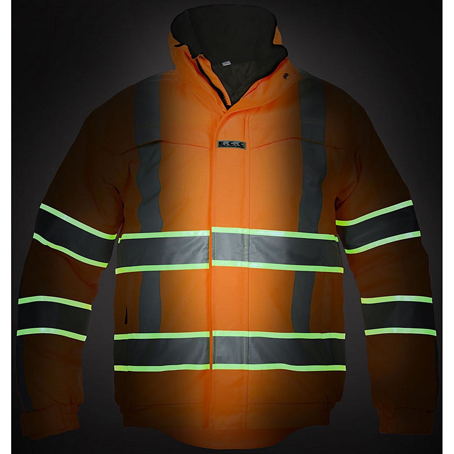 Hydrowear India High Visibility Glow In dark Pilot Jacket, Orange, 3XL Easy2Order : HYD131005OR3XL