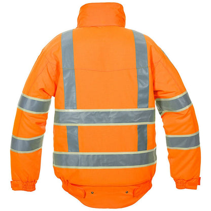 Hydrowear India High Visibility Glow In dark Pilot Jacket, Orange, Medium