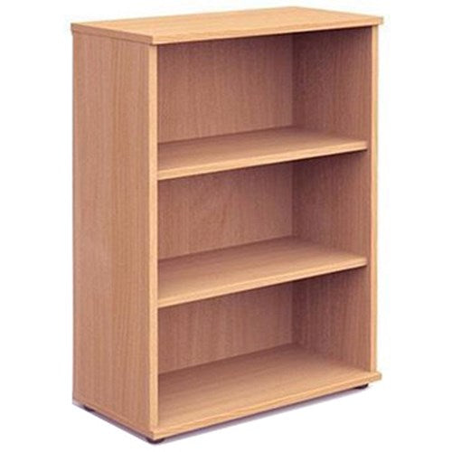 Impulse Medium Bookcase, 2 Shelves, 1200mm High, Beech Easy2Order : I000050