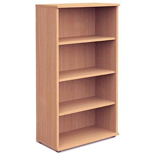 Impulse Tall Bookcase, 3 Shelves, 1600mm High, Beech Easy2Order : I000051