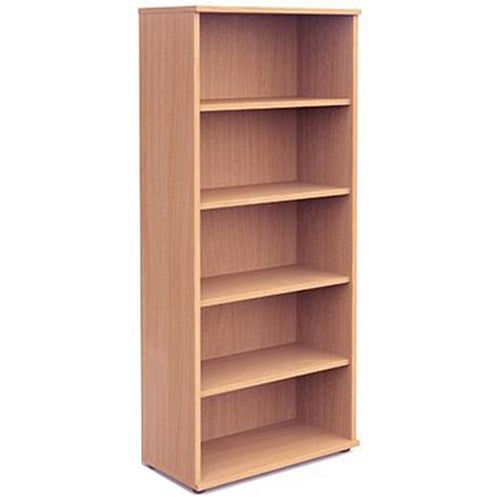 Impulse Extra Tall Bookcase, 4 Shelves, 2000mm High, Beech Easy2Order : I000052