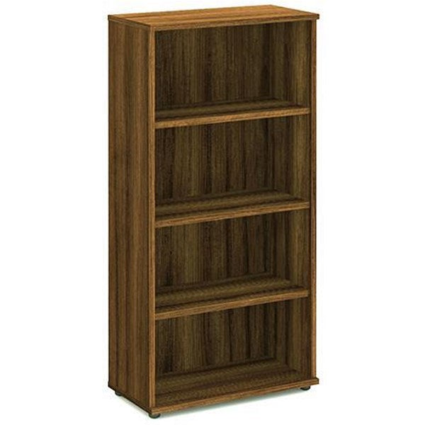 Impulse Tall Bookcase, 3 Shelves, 1600mm High, Walnut Easy2Order : I000111