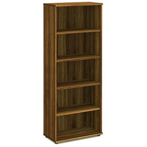 Impulse Extra Tall Bookcase, 4 Shelves, 2000mm High, Walnut Easy2Order : I000112