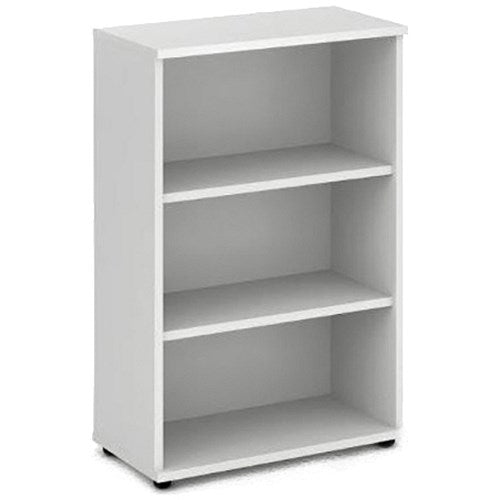 Impulse Medium Bookcase, 2 Shelves, 1200mm High, White Easy2Order : I000170