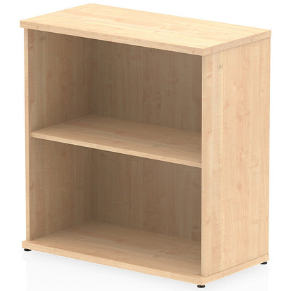 Impulse Low Bookcase, 1 Shelf, 800mm High, Maple