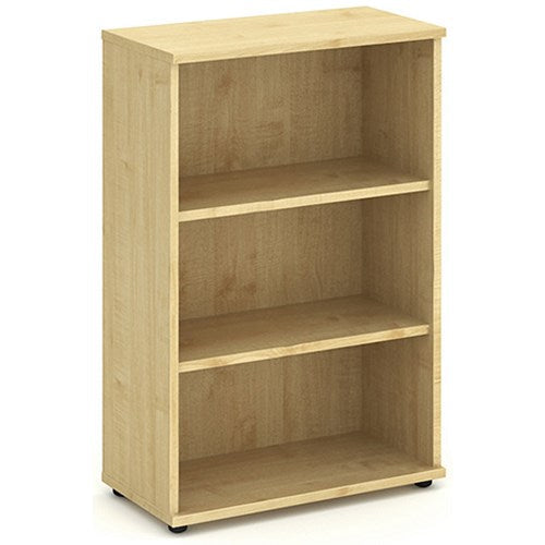 Impulse Medium Bookcase, 2 Shelves, 1200mm High, Maple Easy2Order : I000230