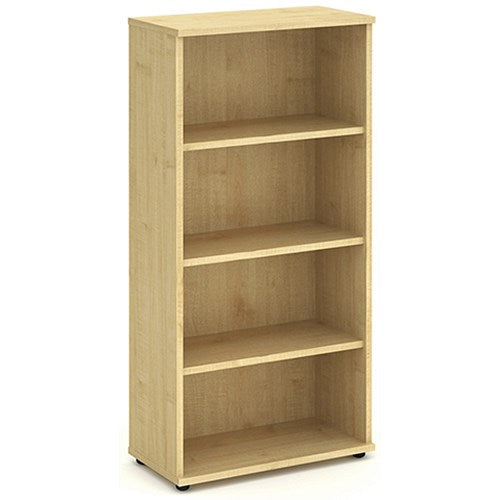 Impulse Tall Bookcase, 3 Shelves, 1600mm High, Maple Easy2Order : I000231