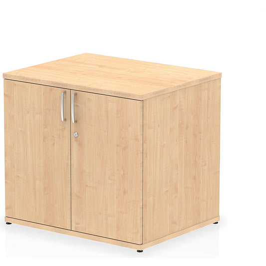 Impulse Desk High Cupboard, 1 Shelf, 730mm High, Maple