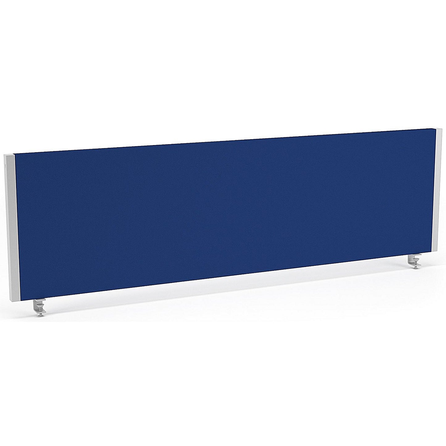 Impulse Evolve Desk Screen, 1400x400mm, Silver Frame, Blue