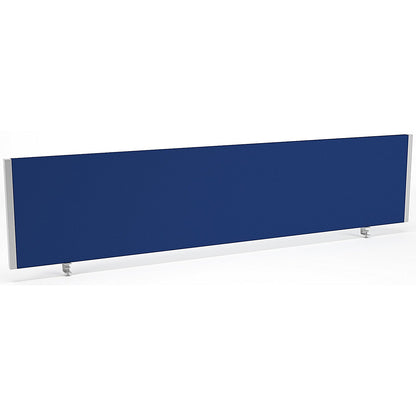Impulse Evolve Desk Screen, 1800x400mm, Silver Frame, Blue